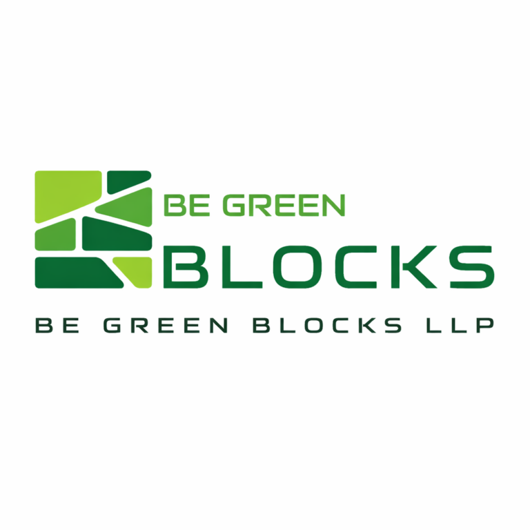 be green blocks logo design