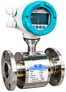 chikara electromagnetic flow meter close up