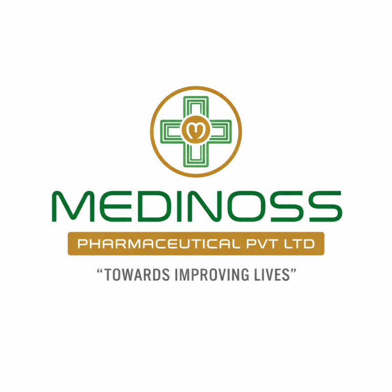 medinoss pharmaceutical logo design