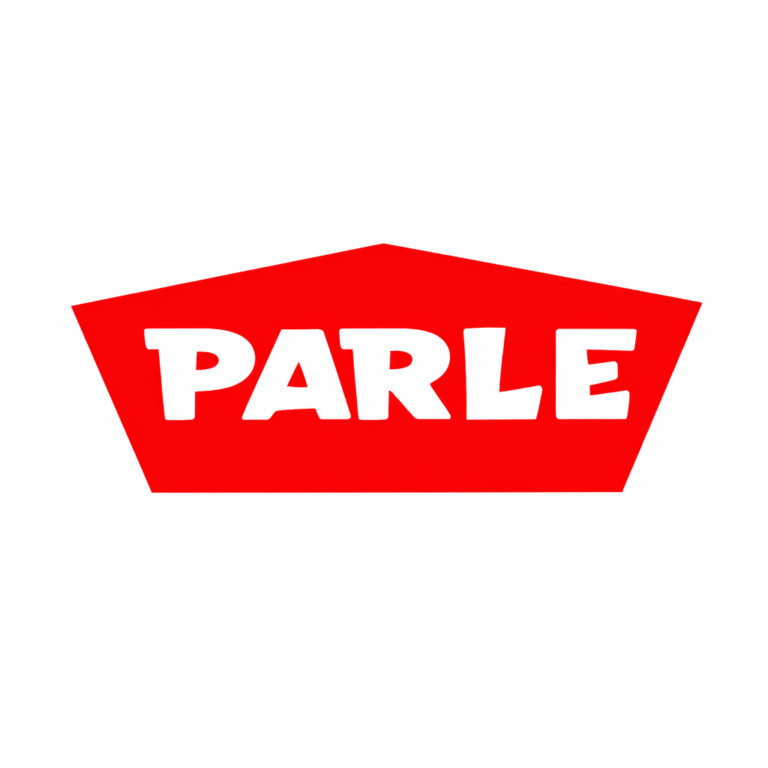 parle logo in bold red design