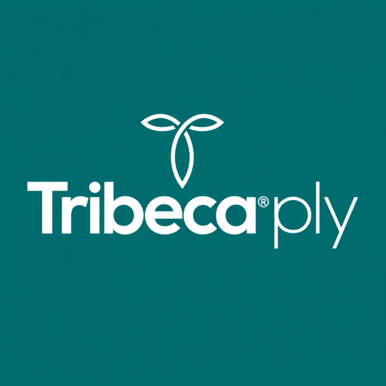 tribeca®ply logo with plant symbol